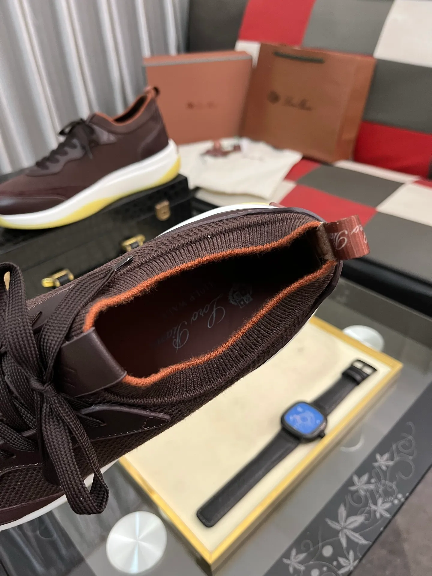 Men's men's shoes💰620⌚️⌚️Loro Piana - Loro Piana LP classic casual shoes, men's lace-up casual shoes and sneakers, high-quality lightweight and comfortable fabrics, suitable for outdoor leisure, the color is young and energetic, the upper is imported deerskin from Italy, it is great with sportswear or casual suits! Code number: 38-446️⃣Colors available
